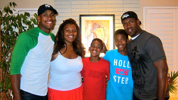 (From left to right): Patrick, Paris, Josh, Caleb and Laron.